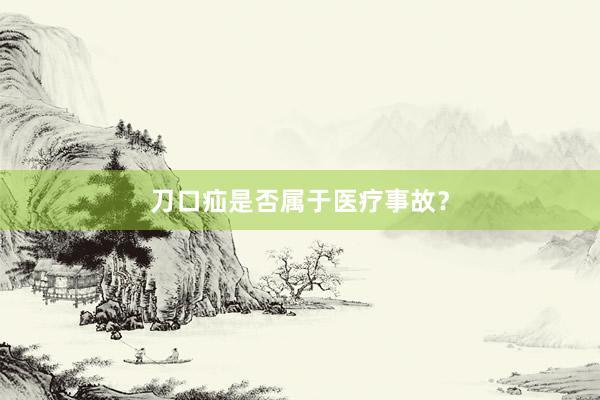 刀口疝是否属于医疗事故？